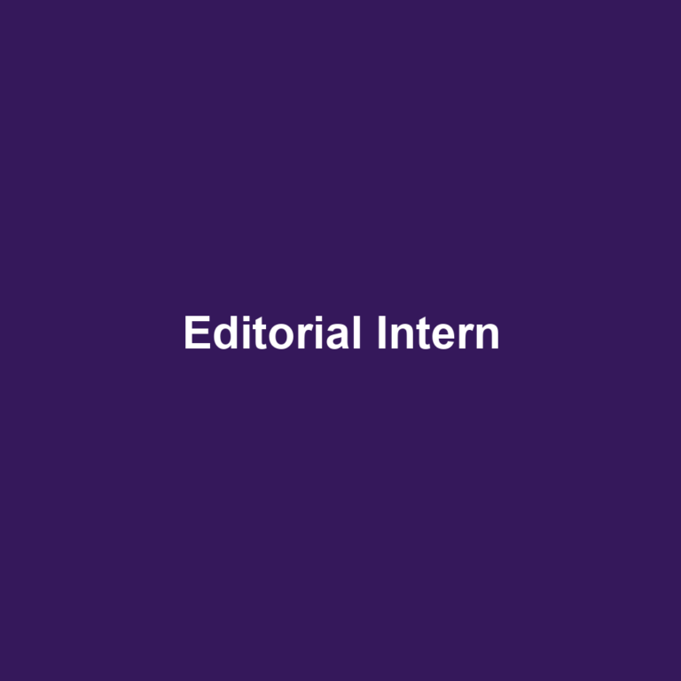 Editorial Intern