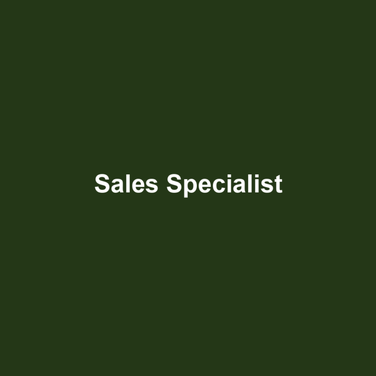 Sales Specialist