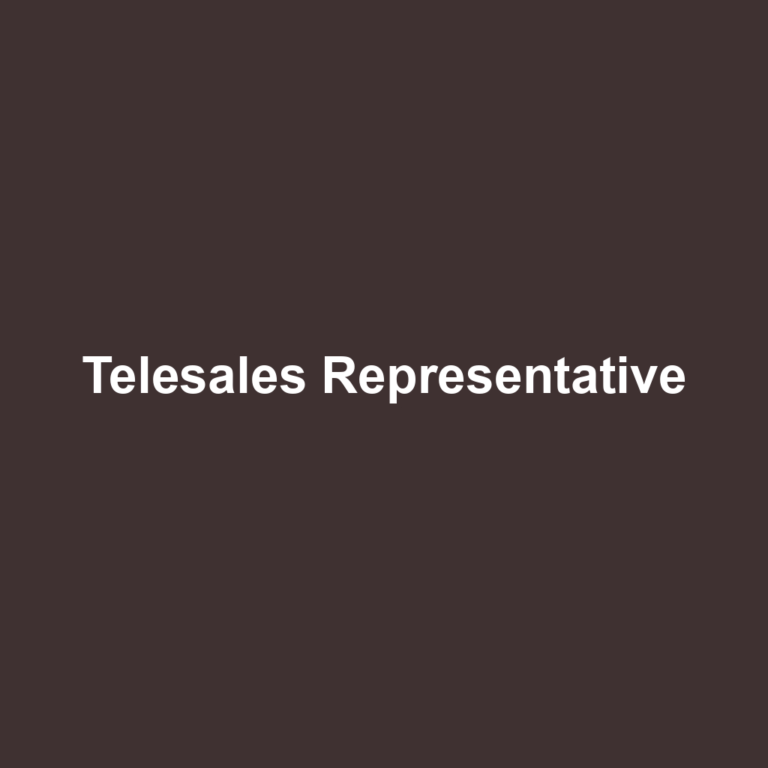 Telesales Representative