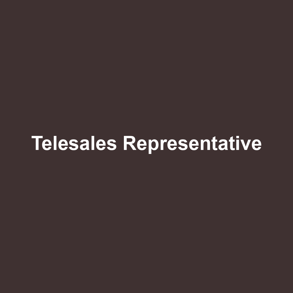 Telesales Representative