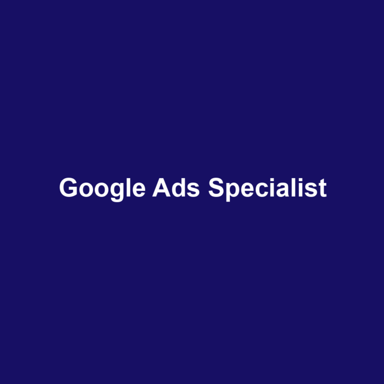 Google Ads Specialist