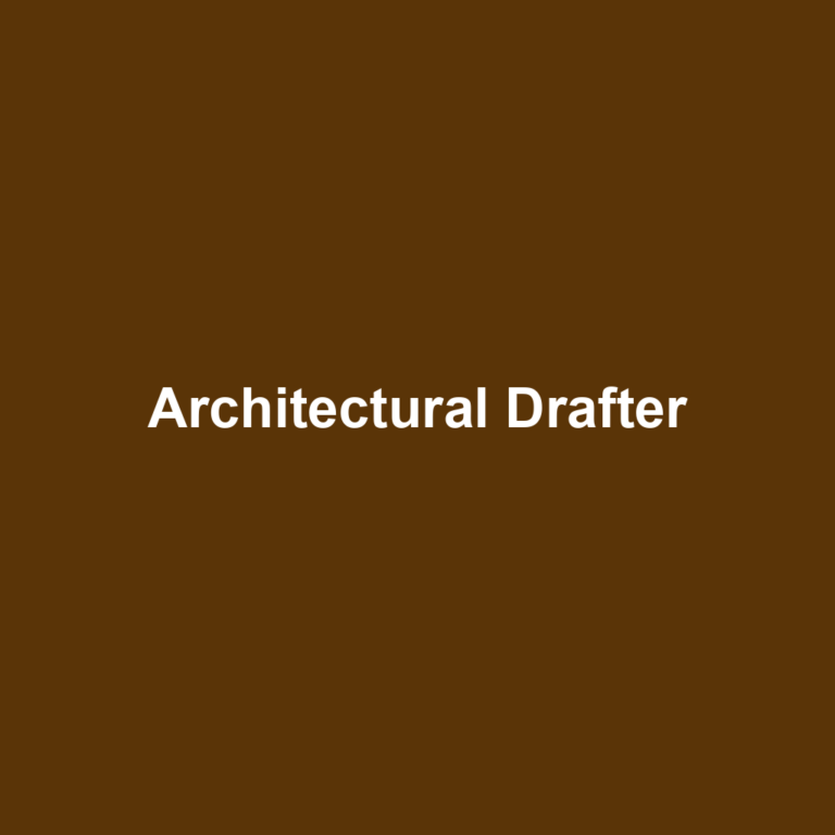 Architectural Drafter