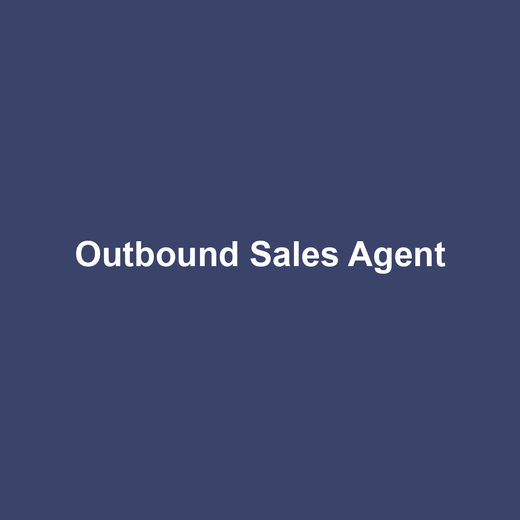 Outbound Sales Agent