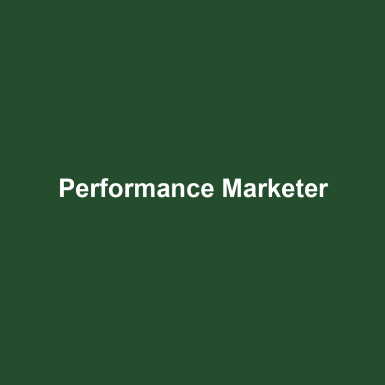 Performance Marketer