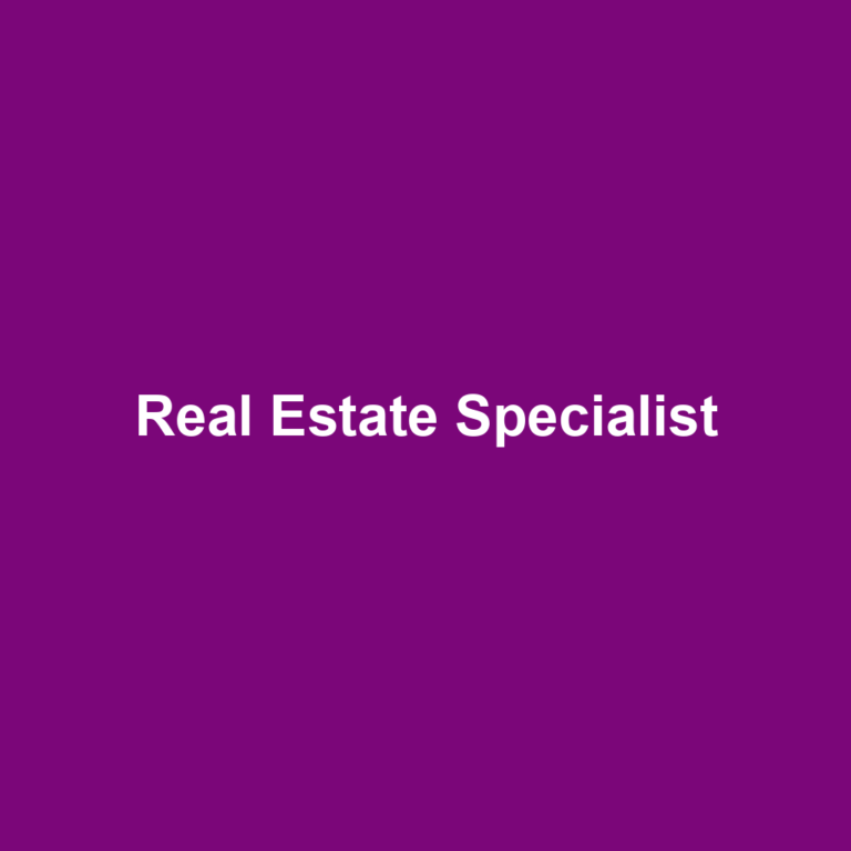 Real Estate Specialist