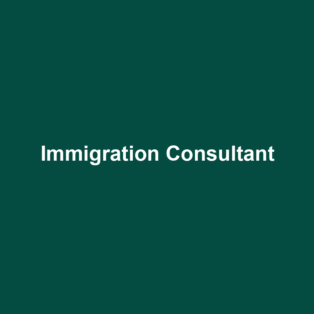 Immigration Consultant