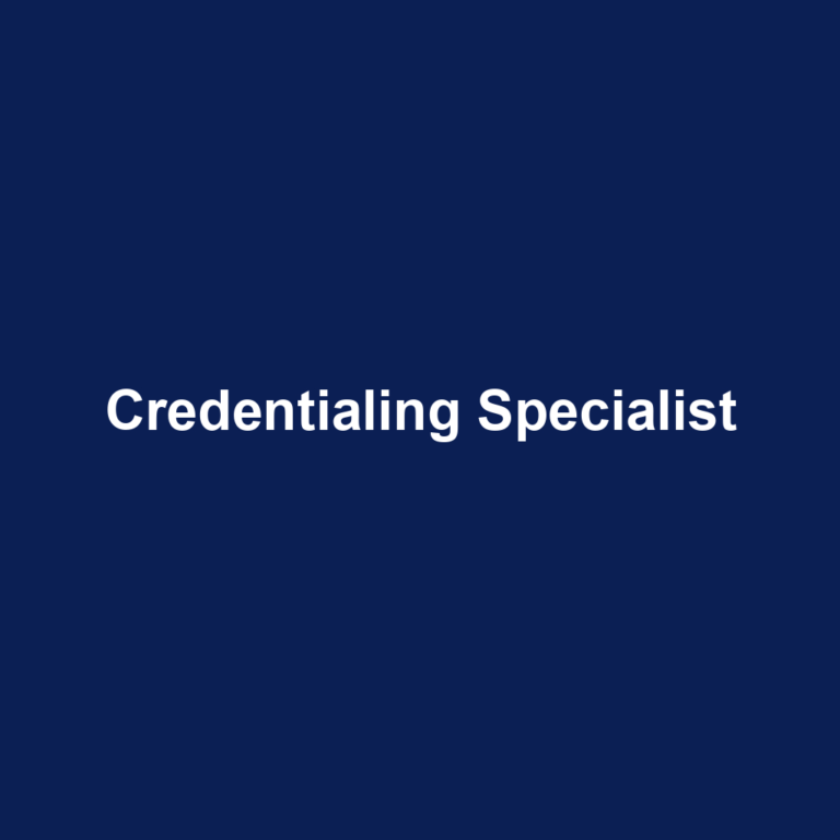 Credentialing Specialist