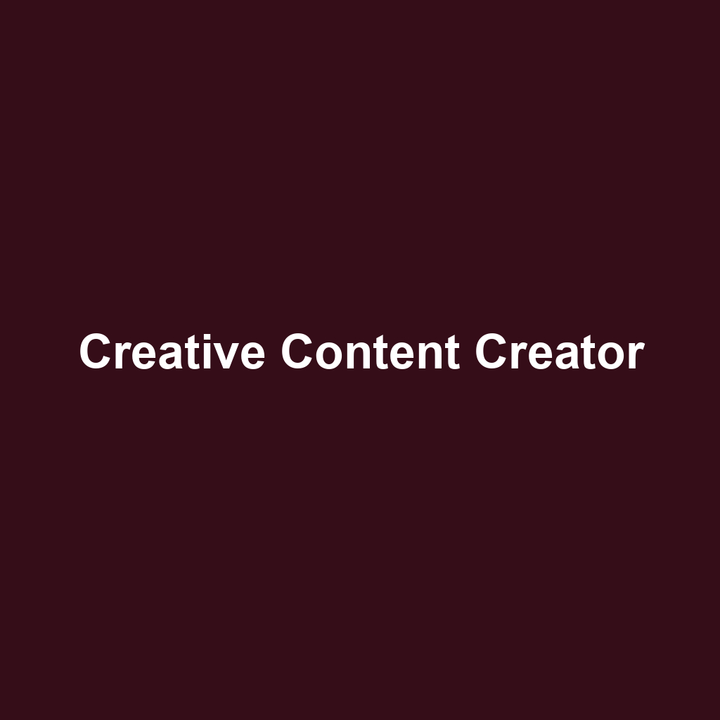 Creative Content Creator