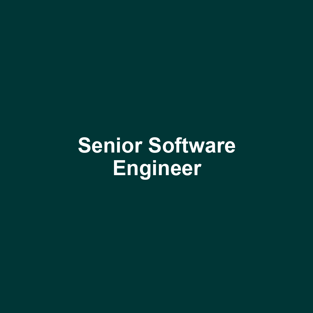 Senior Software Engineer