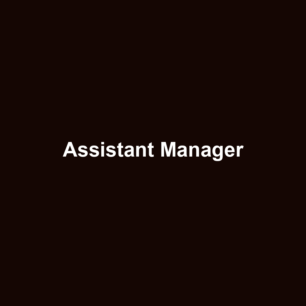 Assistant Manager