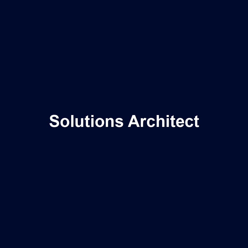 Solutions Architect