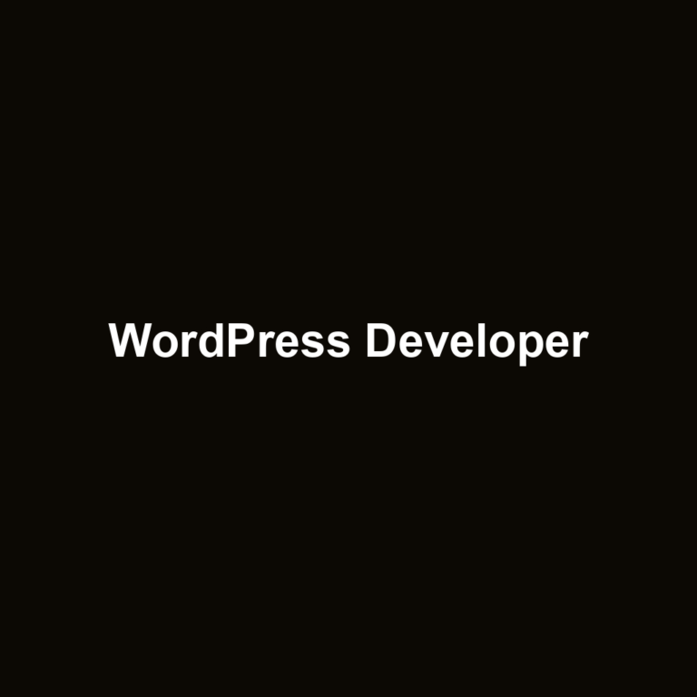 WordPress Developer