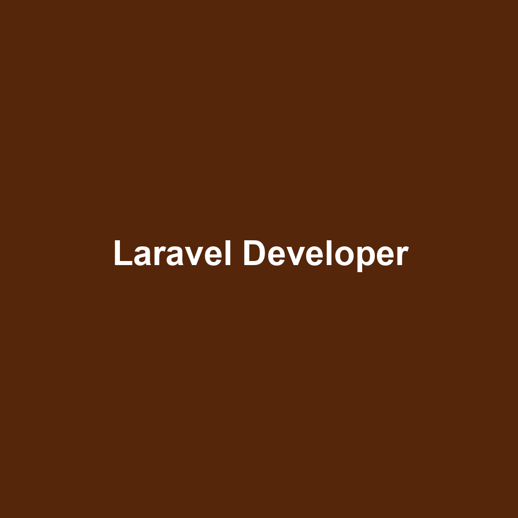 Laravel Developer