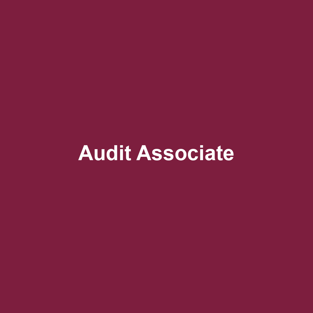 Audit Associate