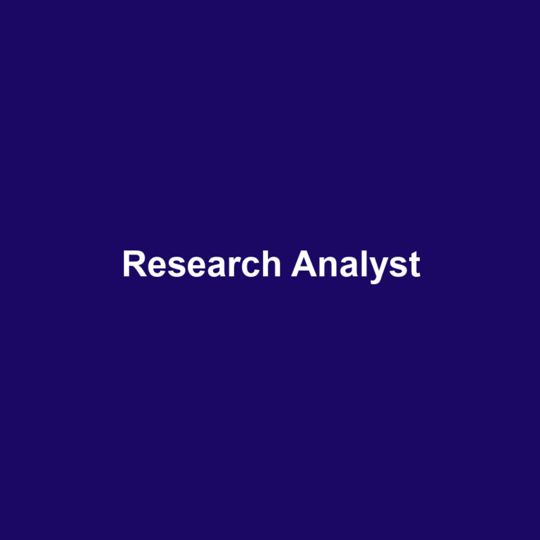 Research Analyst