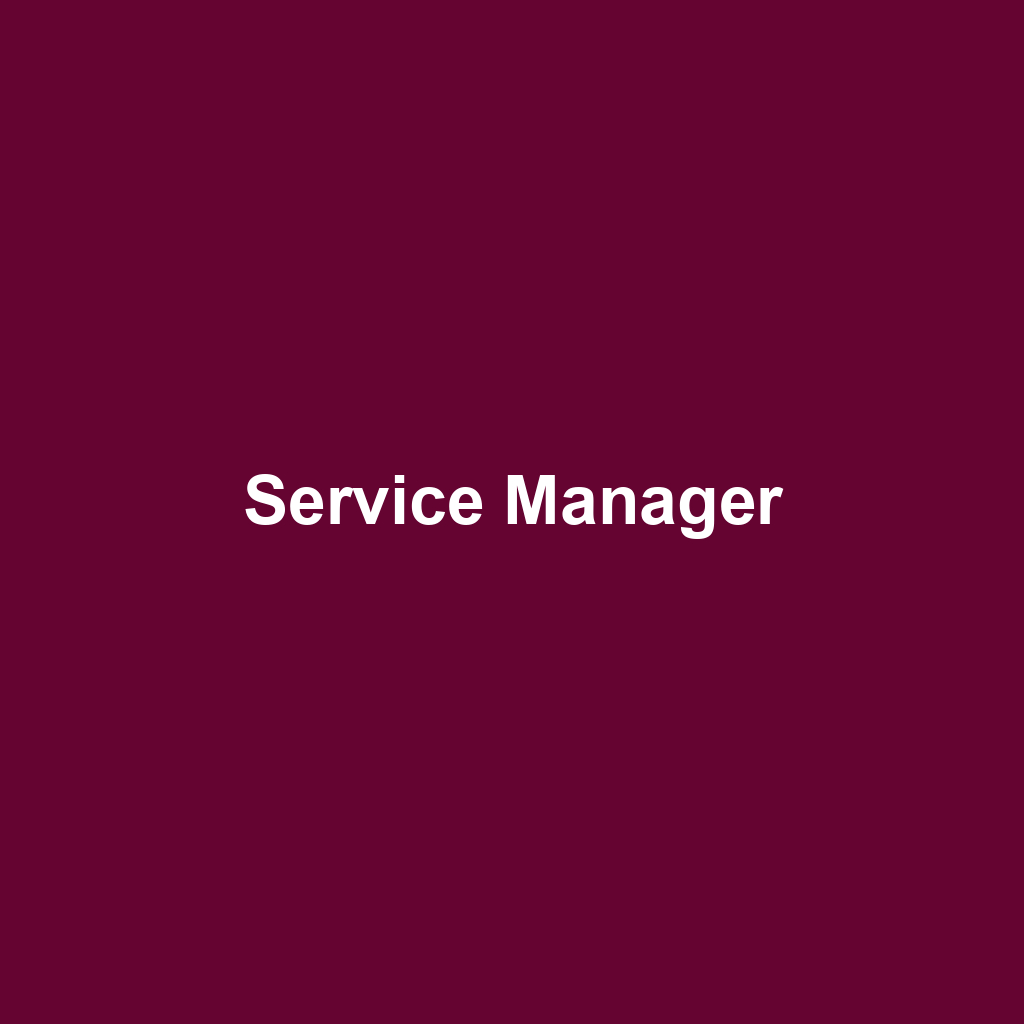 Service Manager