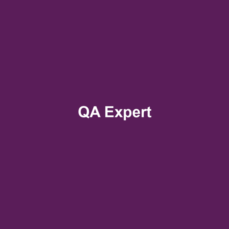 QA Expert