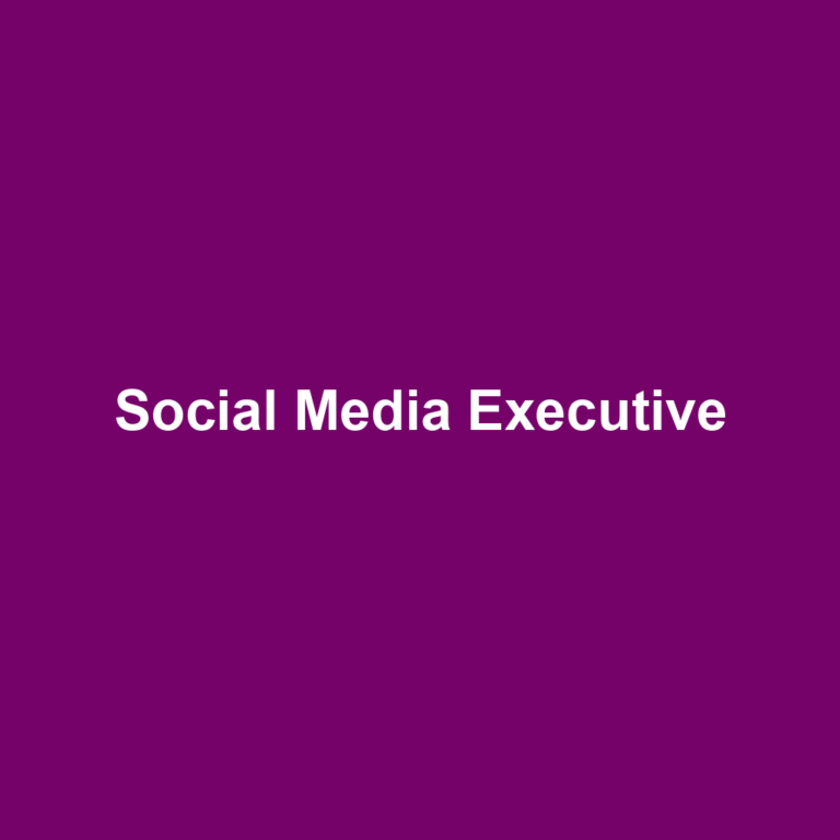 Social Media Executive