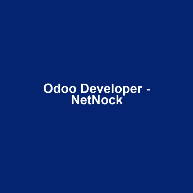 Odoo Developer - NetNock