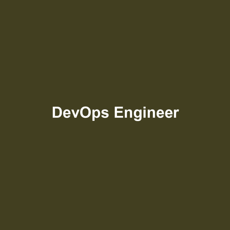 DevOps Engineer