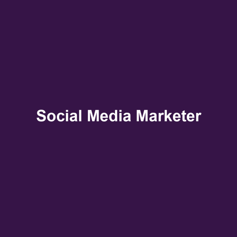 Social Media Marketer