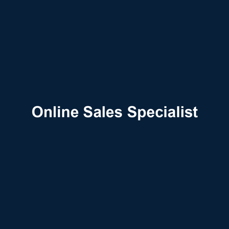 Online Sales Specialist