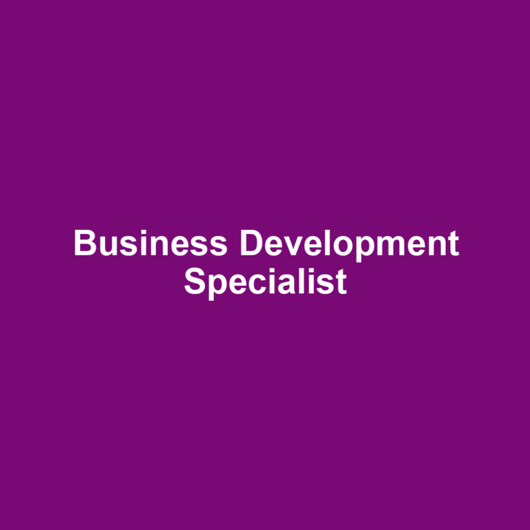 Business Development Specialist