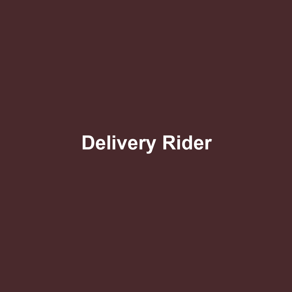 Delivery Rider