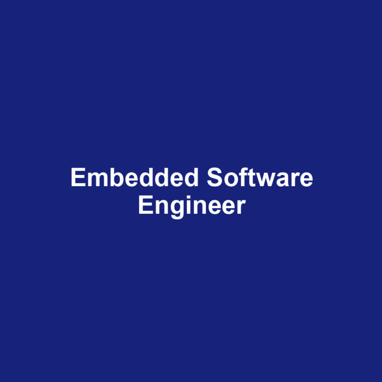 Embedded Software Engineer