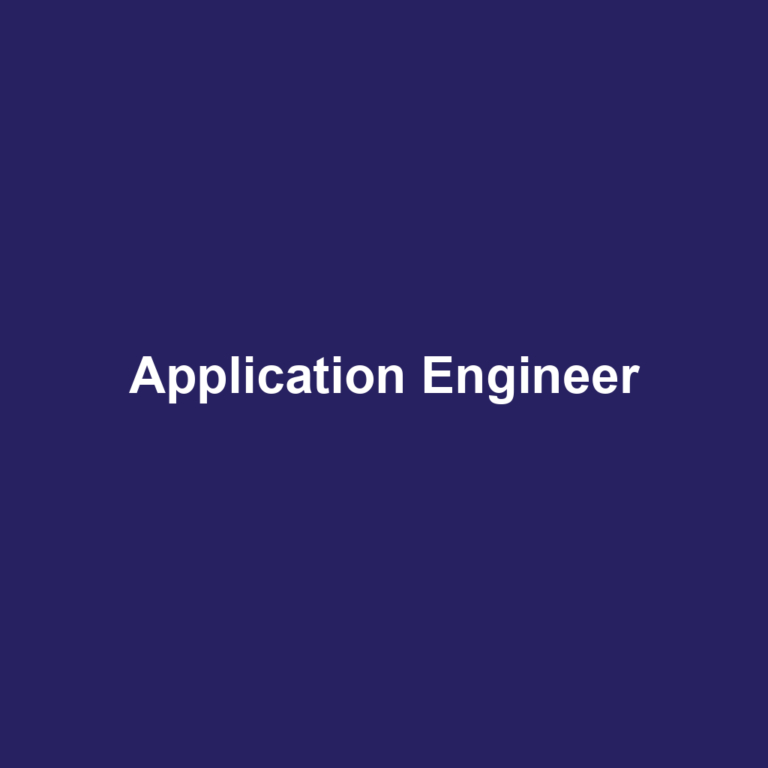 Application Engineer