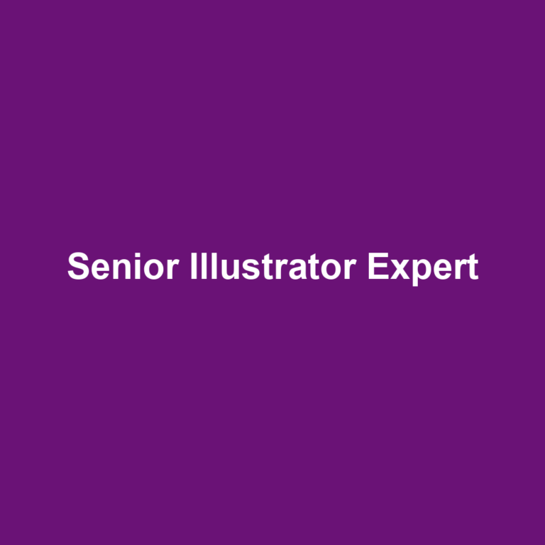 Senior Illustrator Expert