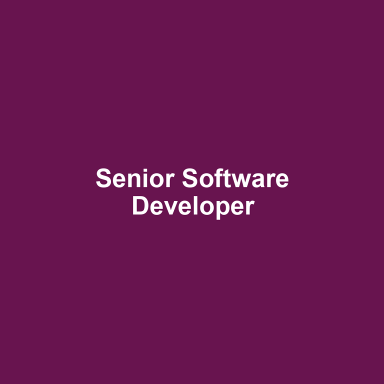 Senior Software Developer