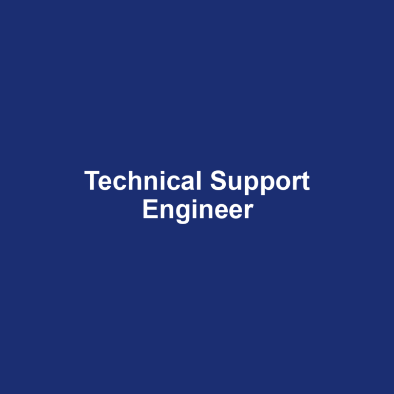 Technical Support Engineer