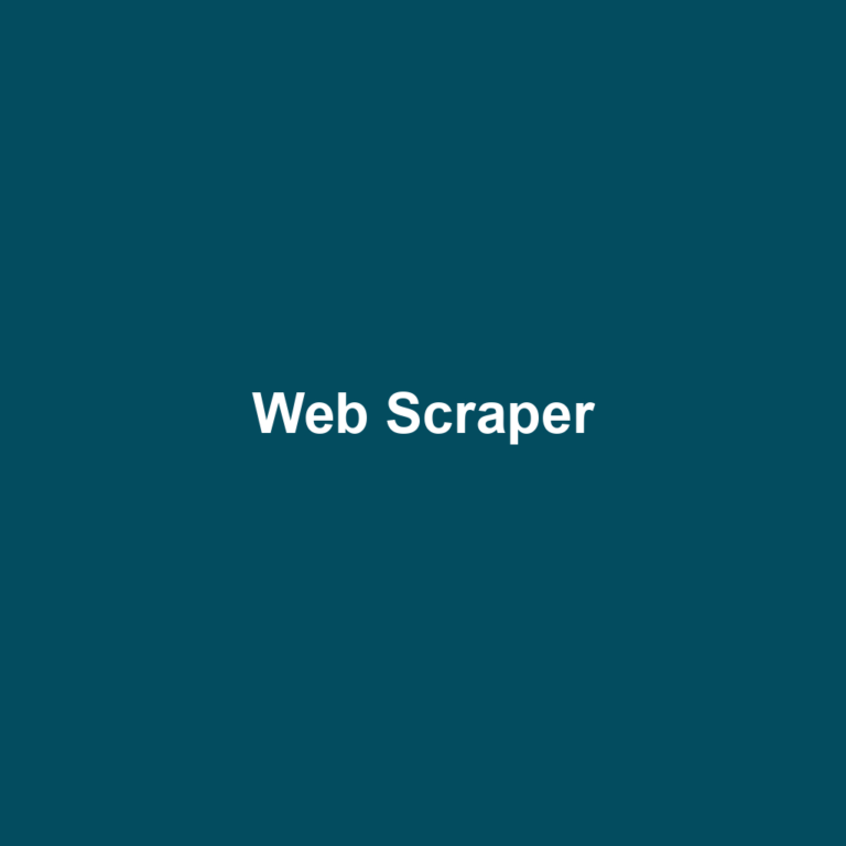 Web Scraper