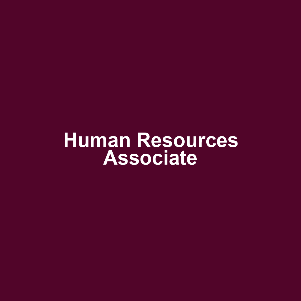 Human Resources Associate